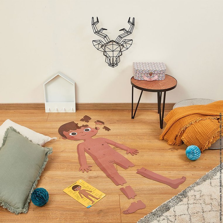 Janod Puzzle Ciało Człowieka Gigant 50/75/100el 5+