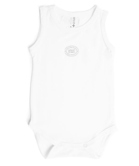 Bamboom Body Niemowlęce Bambus Organiczny Białe 9-12m