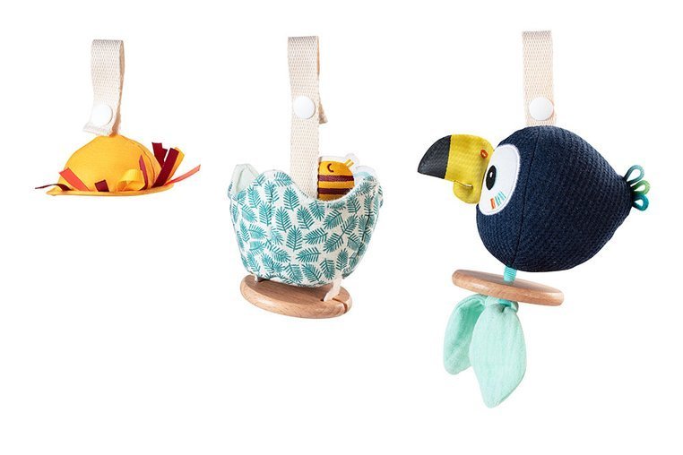 Lilliputiens Mata Edukacyjna Dżungla 0m+ z Pałąkami