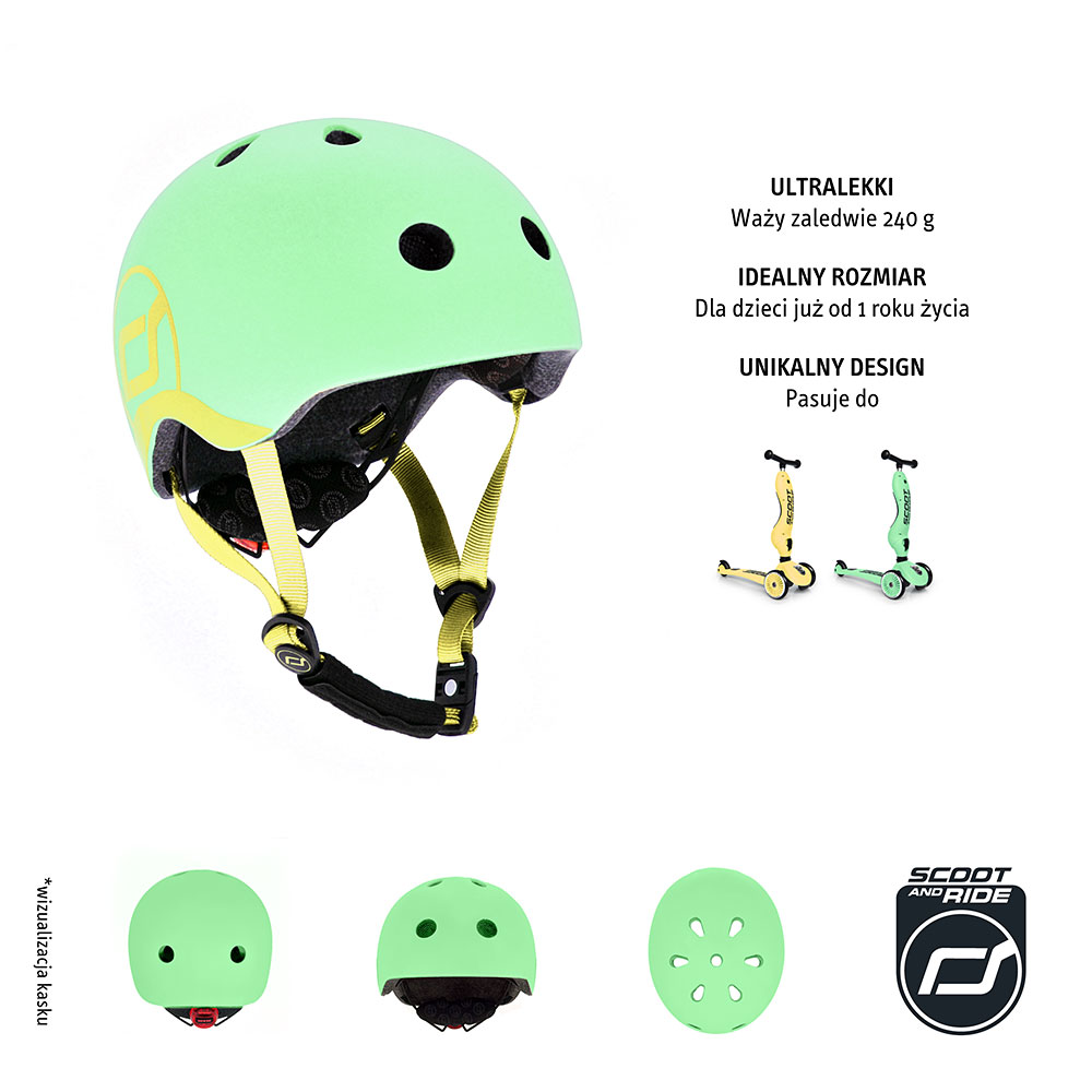 Scootandride, Kask XXS-S dla dzieci 1-5 lat Kiwi