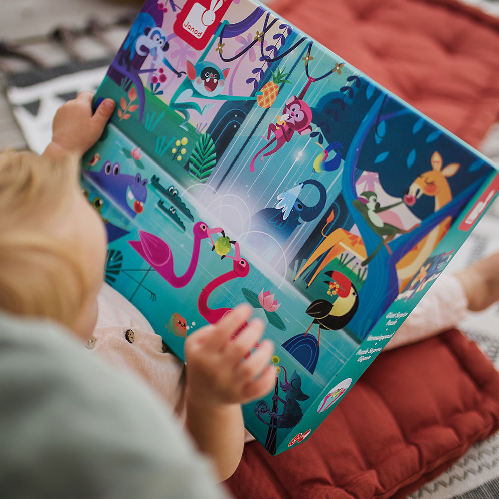 Janod Puzzle Uczta w Dżungli 20el Niespodzianka 2+