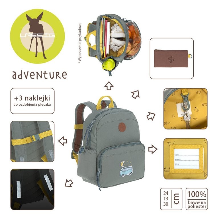 Lassig Plecak Adventure Bus z termoizolacją 24x13x30cm