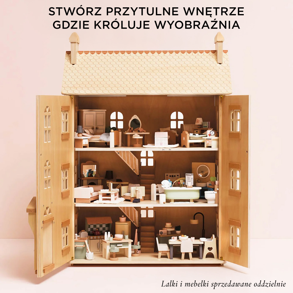 Naturalny drewniany domek dla lalek (ekologiczny, FSC®)” | Le Toy Van