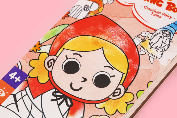 Mieredu Kieszonkowa Kolorowanka Akwarelowa Bajki i Baśnie 4+