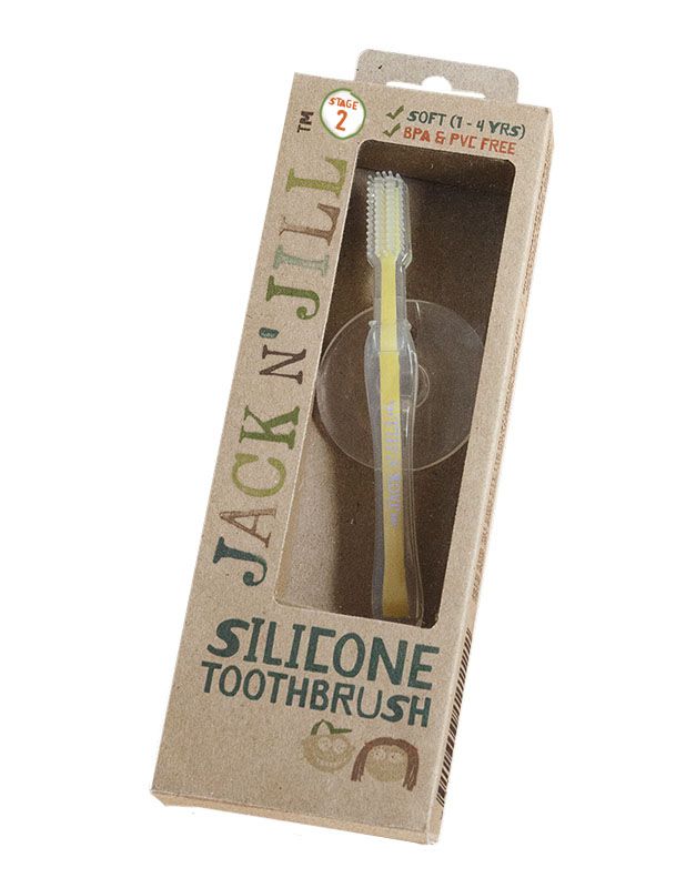 Jack N'Jill Szczoteczka Silikonowa STAGE 2 z Blokadą 1-4 lata