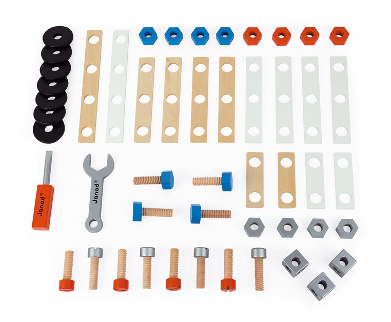 Janod Zestaw Konstruktora Brico Kids 50el. 3+