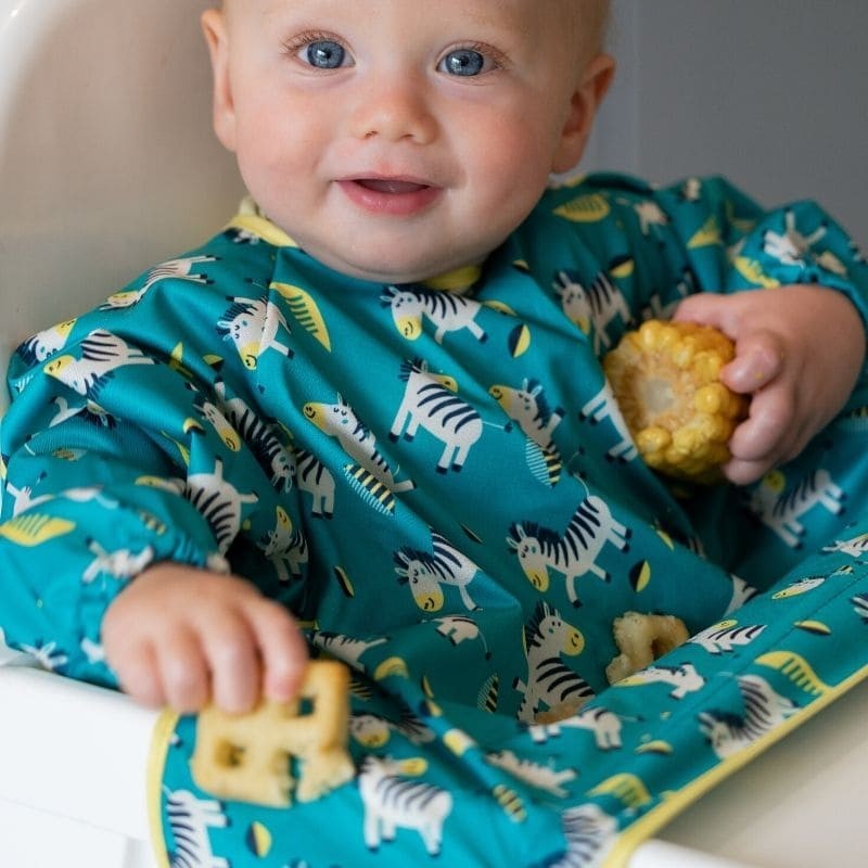 Tidy Tot Śliniak BLW Stars & Zebras z przyssawkami 3+ m