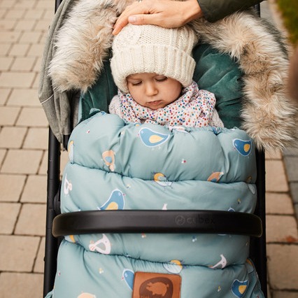 Śpiwór zimowy Pink No More Crazy Birds 6-24m