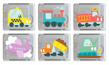 Glo Pals Kostki Świetlne Sensoryczne Autka 6el 3+