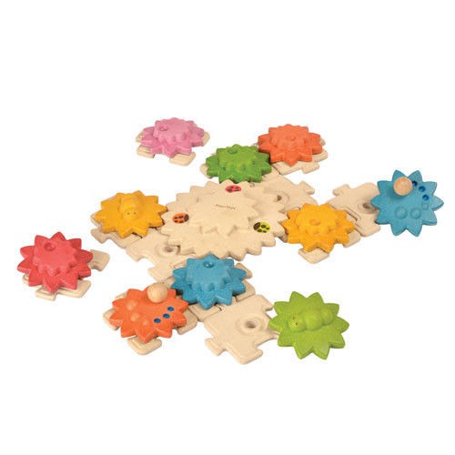 Plan Toys Puzzle z Kołami Zębatymi Deluxe 24 el. 3+