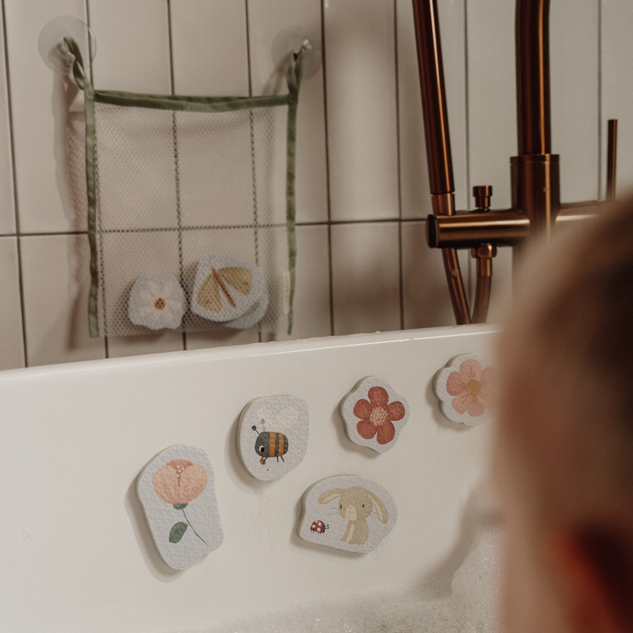 Little Dutch, Puzzle piankowe do kąpieli Flowers & Butterflies