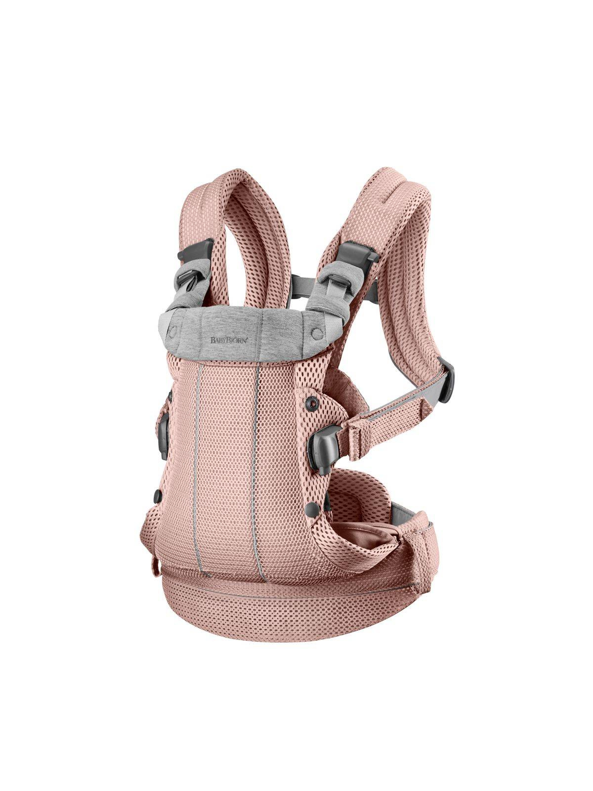 BabyBjorn Nosidełko Harmony 3D Mesh Zgaszony Róż 0–3