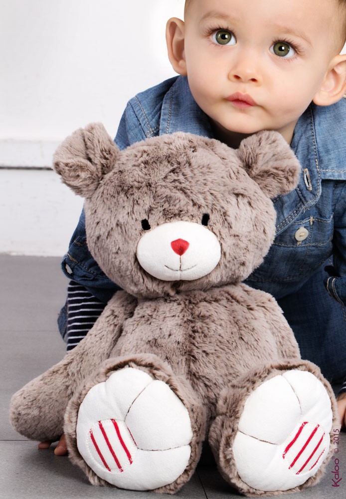 Kaloo, Miś czekoladowy brąz 31 cm kolekcja Rouge