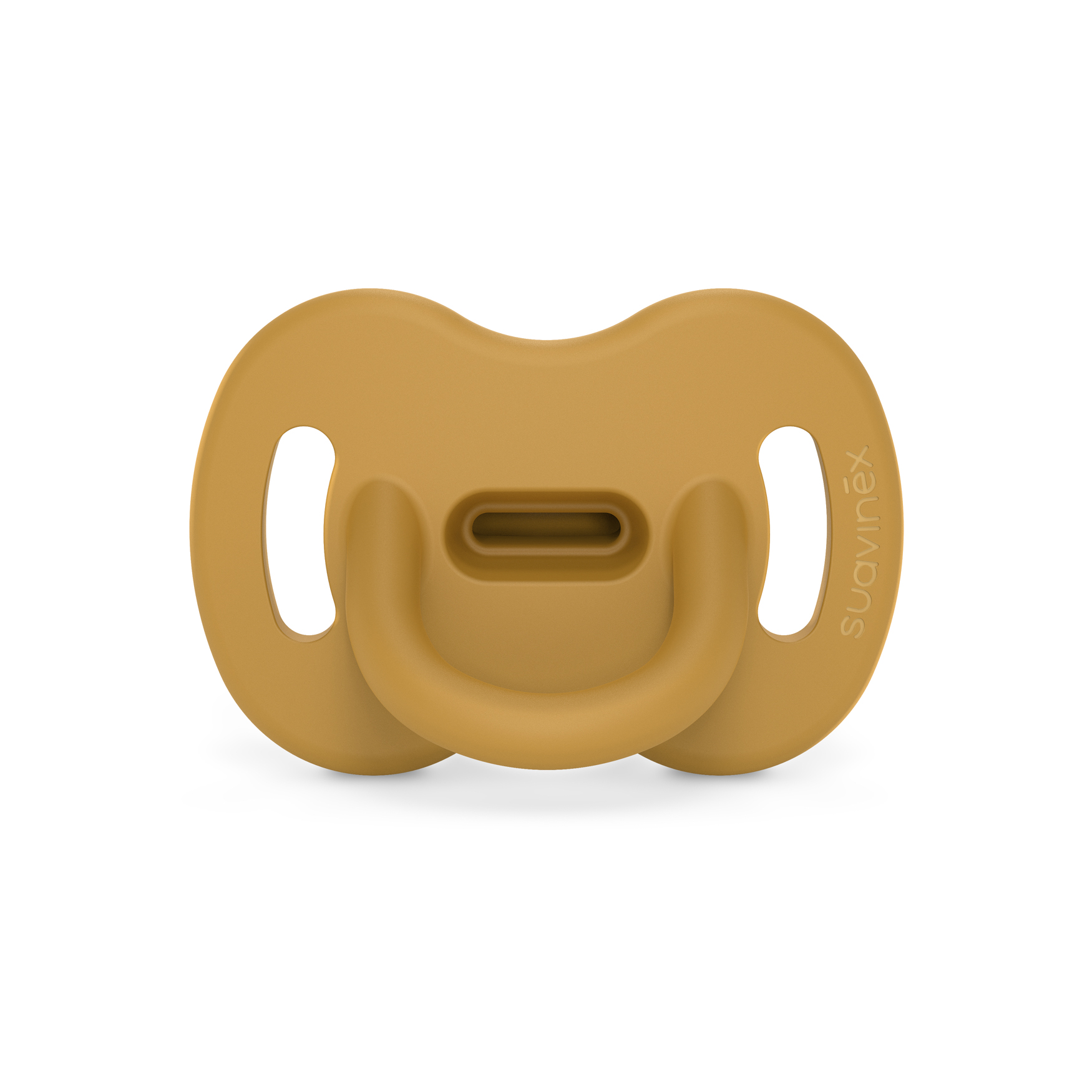 Suavinex, Smoczek 100 % silikonowy fizjologiczny SX Pro  6-18 m   musztardowy