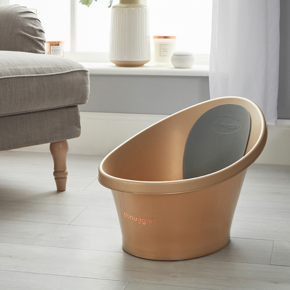 Shnuggle Wanienka Gold z piankowym oparciem 0+