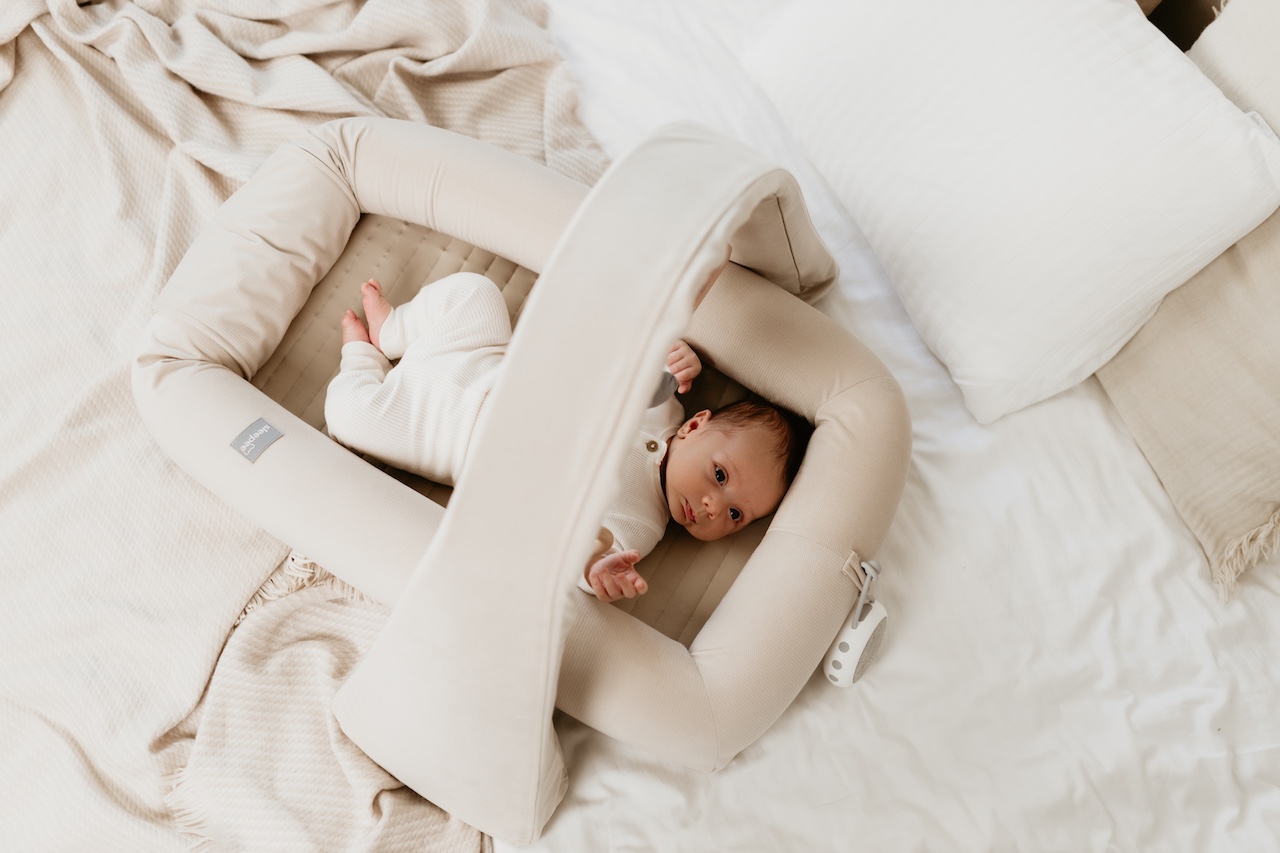 Sleepee Gniazdko Niemowlęce Modularne 2w1 Odpinane Boki Beżowe