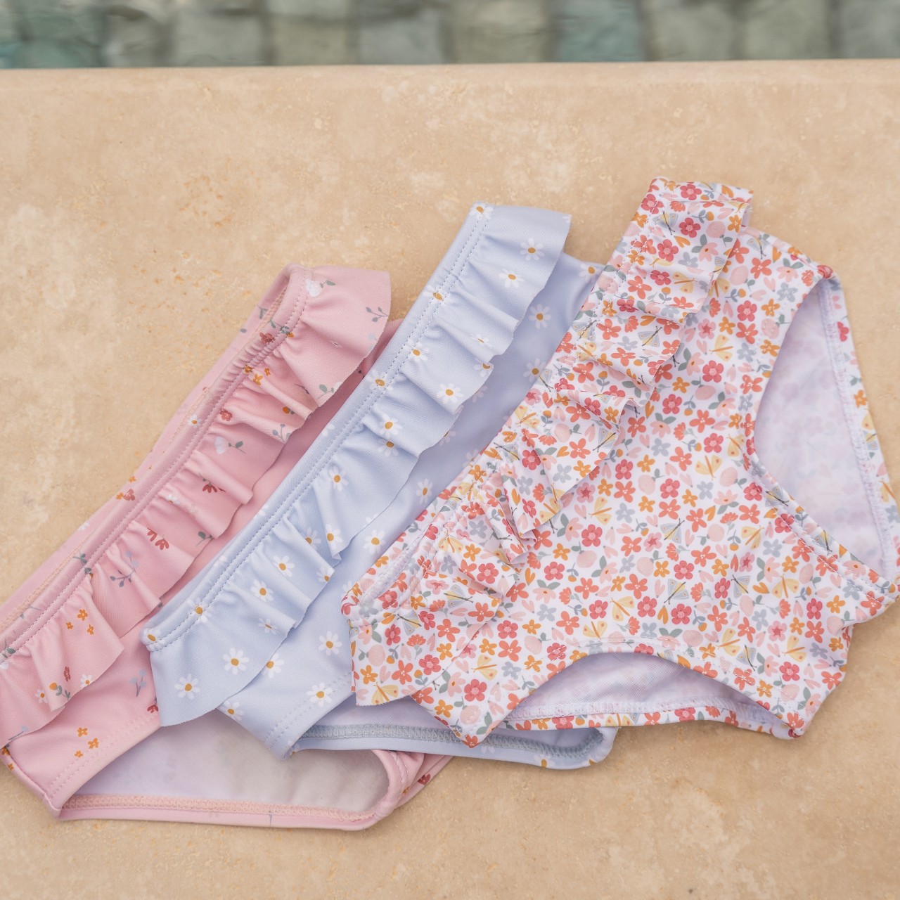 Little Dutch Kąpielówki Daisy Blue 74/80