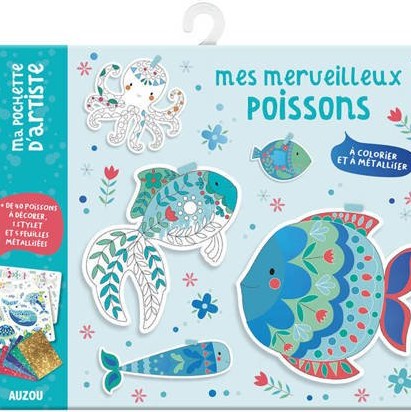 Auzou Zestaw Artystyczny Brokatowe Rybki 3+