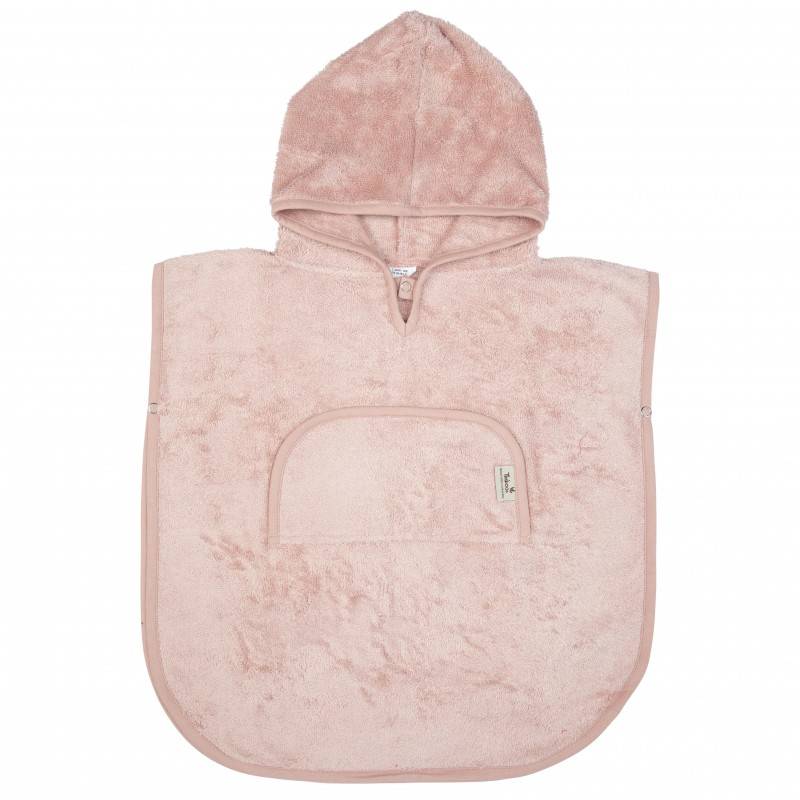 Timboo Bambusowe Poncho V-Neck Misty Rose od 12m+