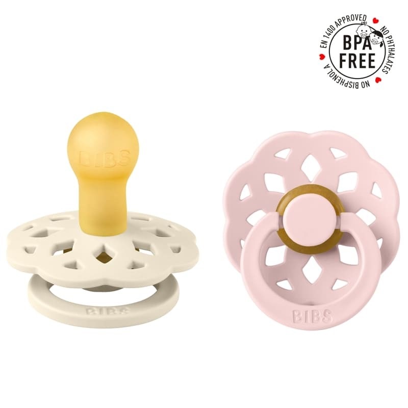 Bibs, Smoczek Boheme 2-pack Ivory & Blossom S