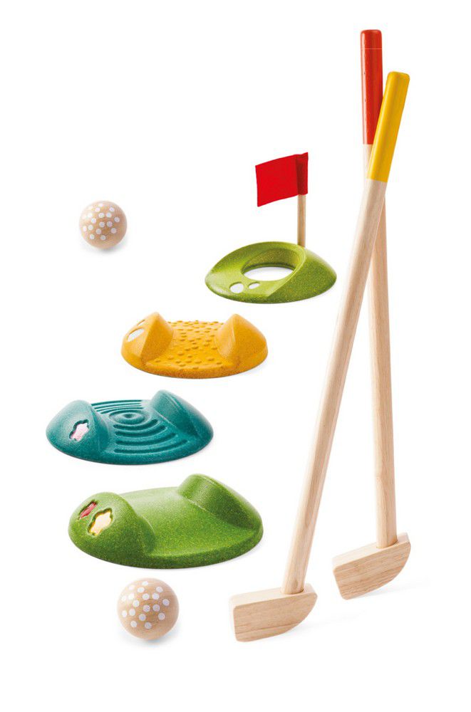Plan Toys Drewniany Mini Golf - Duży Zestaw 3+