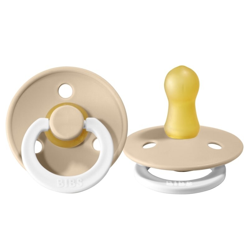 Smoczek BIBS Vanilla Glow In Dark S Kauczuk Hevea