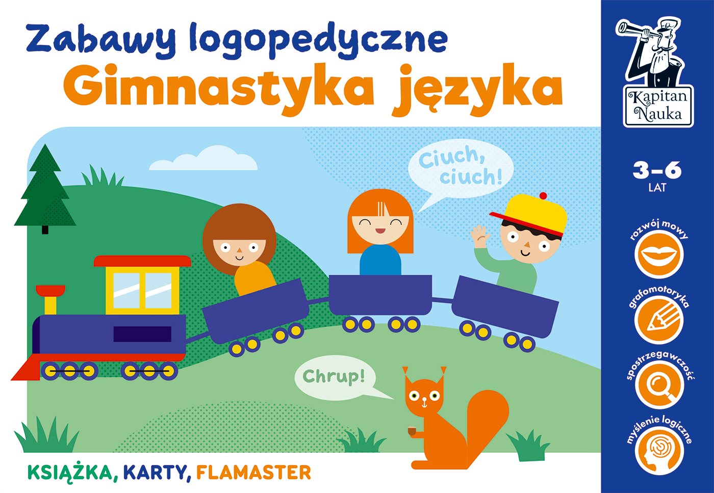 Gimnastyka Języka Kapitan Nauka Logopedyczne Zabawy 3+