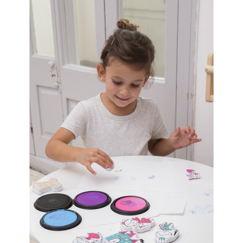 Apli Kids Zestaw Tuszy Zielony/Pomarańczowy/Brązowy 18m+