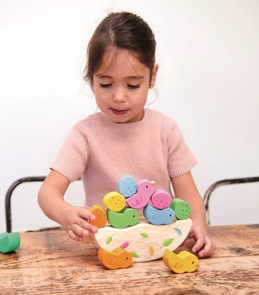 Tender Leaf Toys Balansujące Ptaszki Gra Zręcznościowa 3+