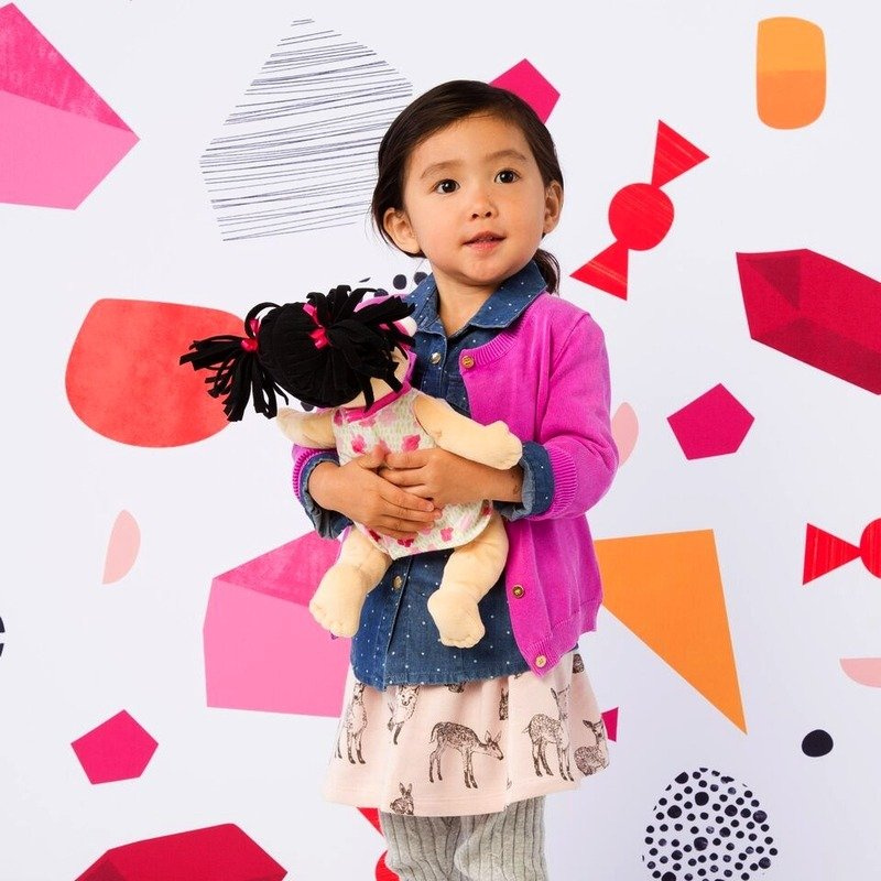 Manhattan Toy Lalka bobas brunetka ze smoczkiem 38 cm