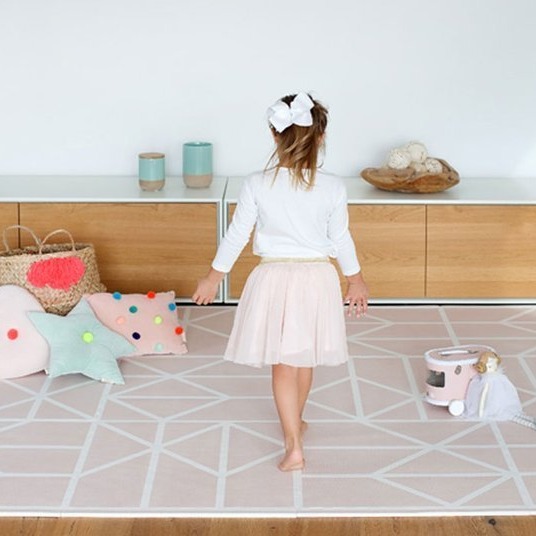 Toddlekind Mata Piankowa Puzzle Nordic Vintage Nude Pink 120x180cm