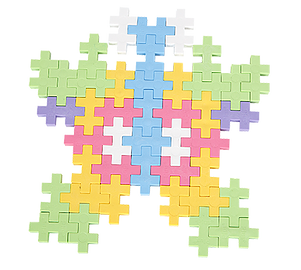 Plus-Plus Midi Pastel 70 szt. Walizka + Książeczka 3+