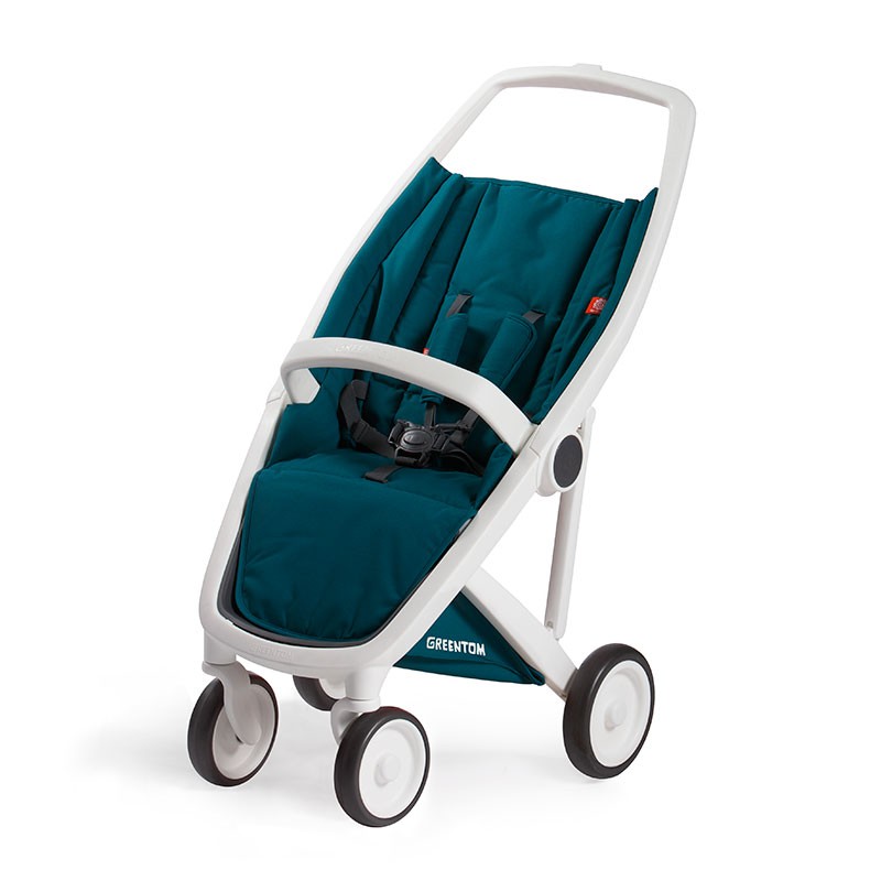 Greentom Wózek Upp Classic Biały-Petrol 6m+ | Ekologiczny