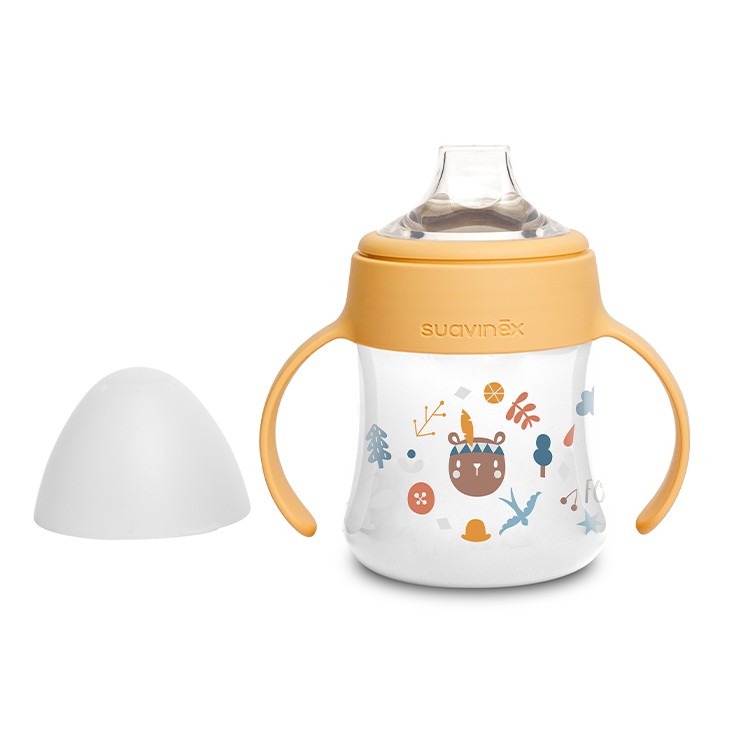 Suavinex Kubek Niekapek Forest Żółty 150ml 4m+