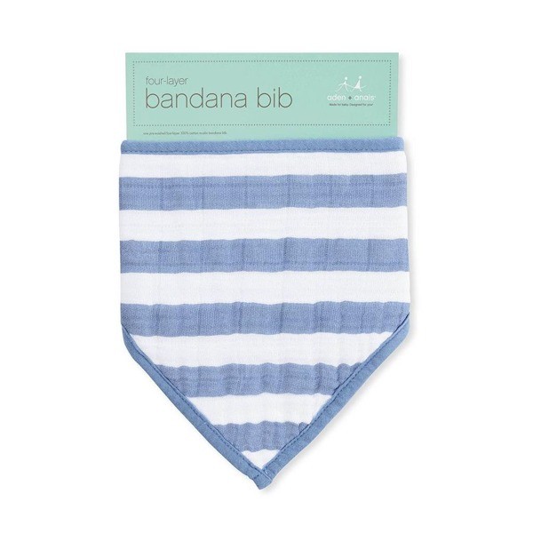 Aden & Anais Śliniak Muślinowy Bandana Rock Star Stripe 0+