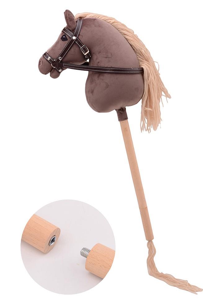 Holly Hobby Horse koń DELUXE na kiju 80cm braun
