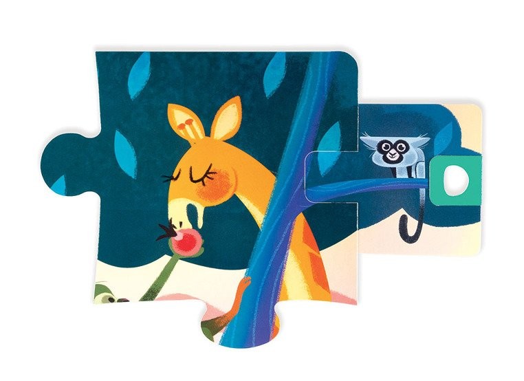 Janod Puzzle Uczta w Dżungli 20el Niespodzianka 2+