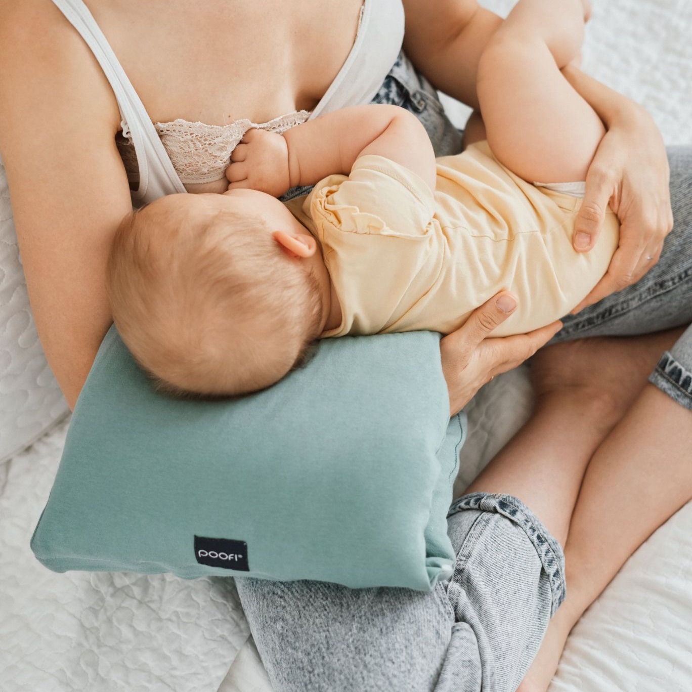 Poofi Poduszka do karmienia na rękę - Morela