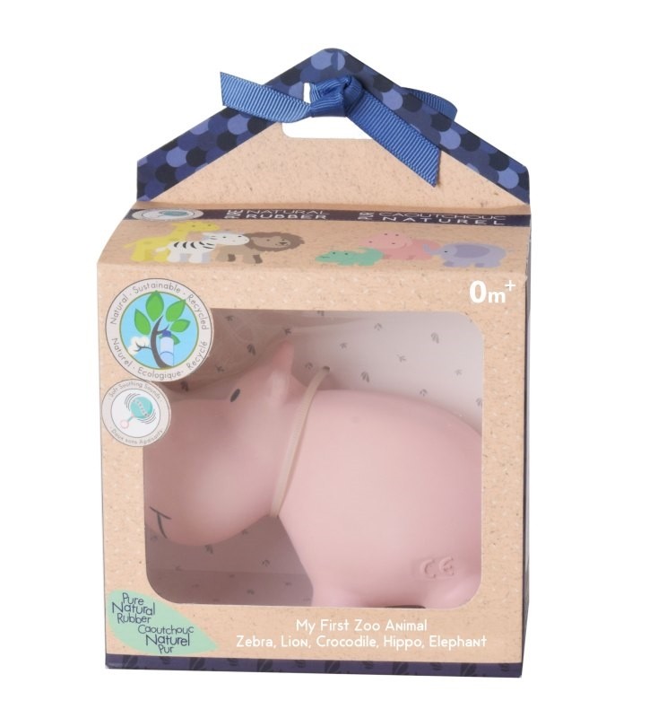 Tikiri Gryzak Hipopotam Zoo 0+ Naturalny Kauczuk