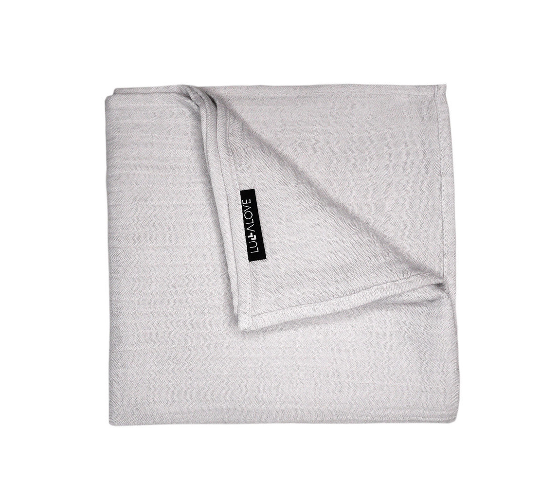 Lullalove, Otulacz muślinowy - ice grey - szary