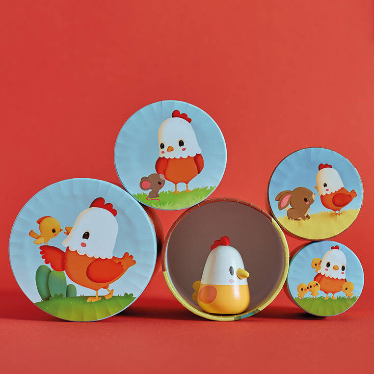 Janod Piramida Wieża Farma Kurka 12m+