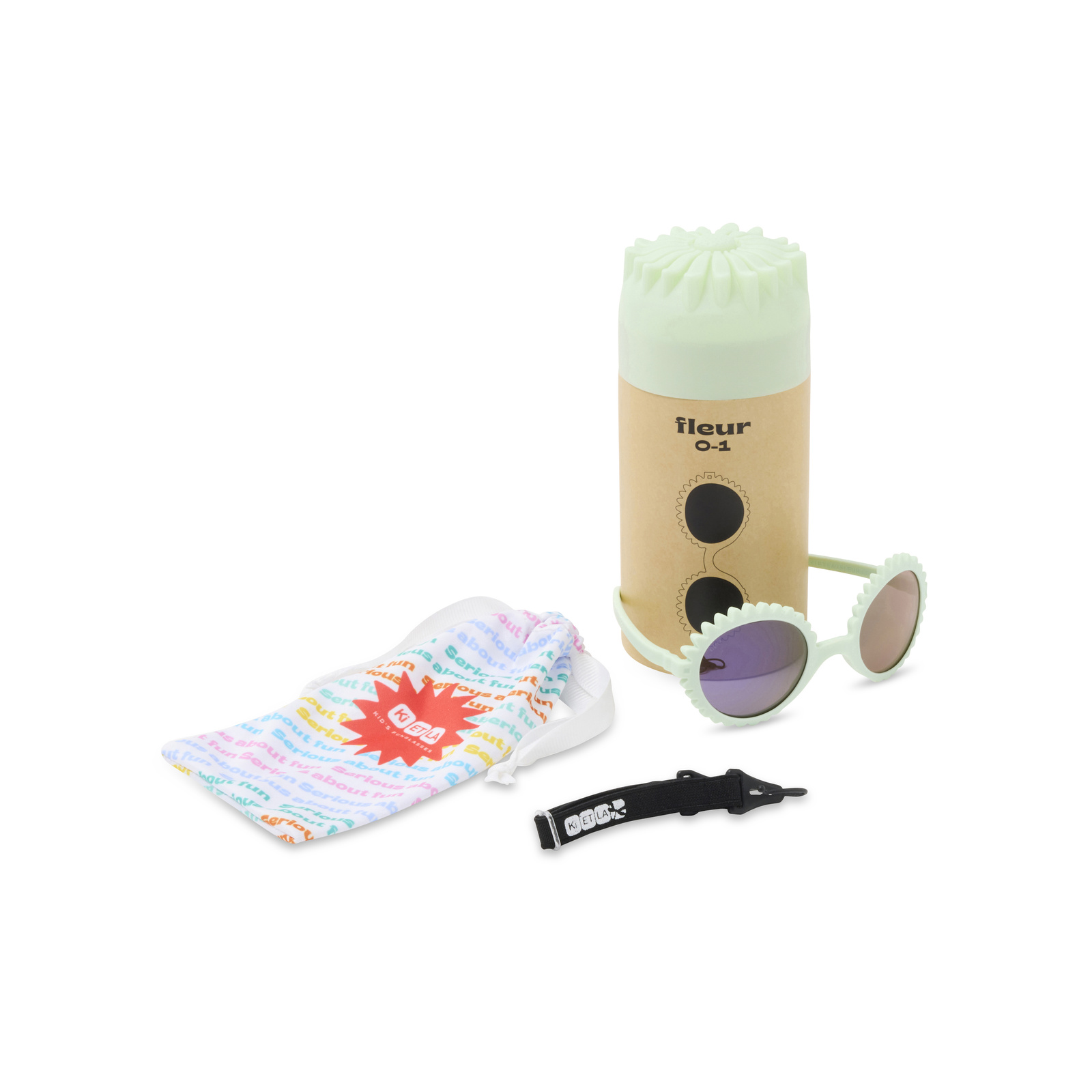 Ki ET LA Okulary Przeciwsłoneczne Fleur Tea 1-2 lata