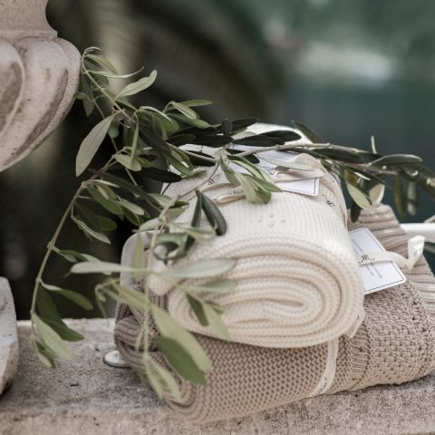 Memi Kocyk Bawełna Organiczna 80x100 Ecru Całoroczny