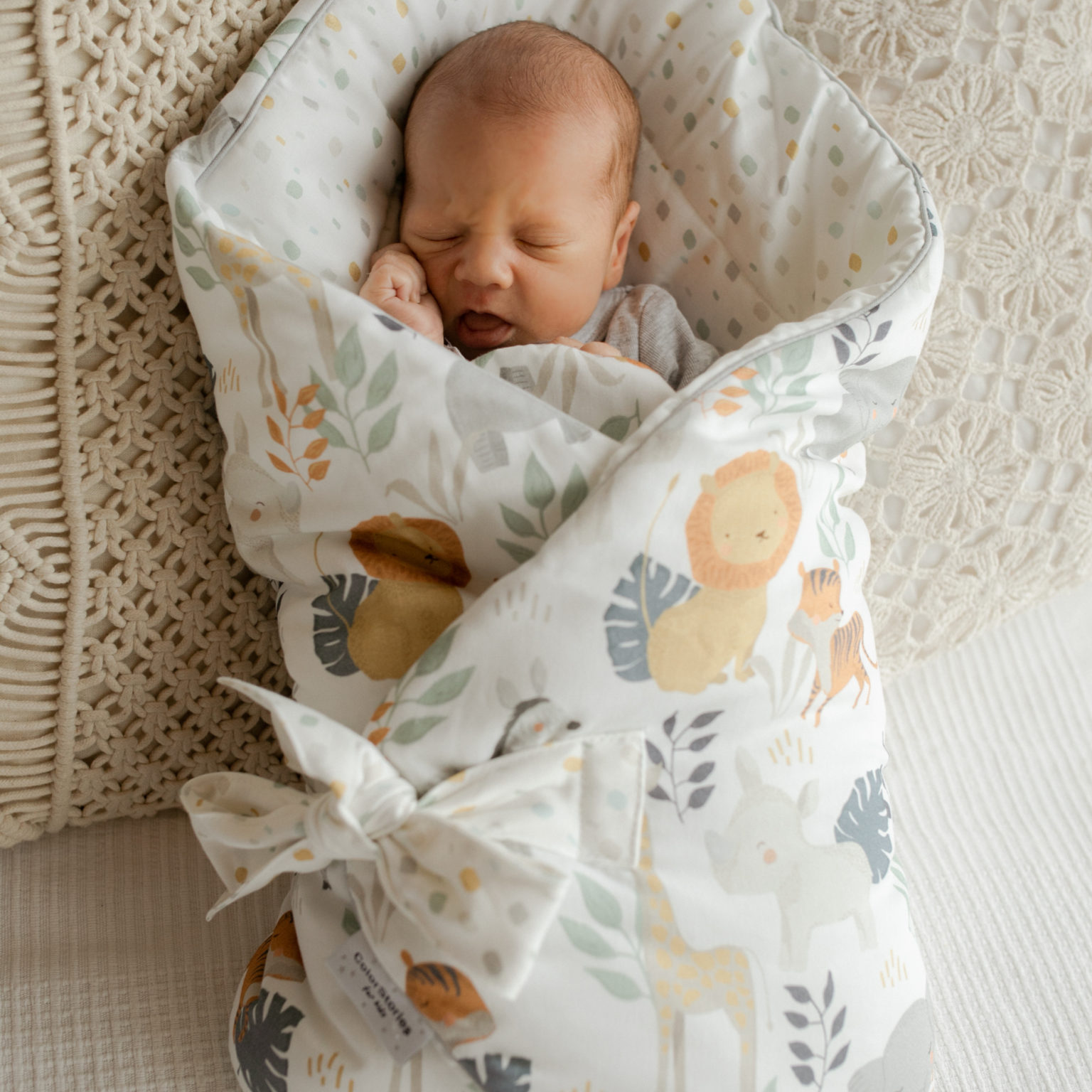 ColorStories Rożek Niemowlęcy Wild Safari 73x73cm