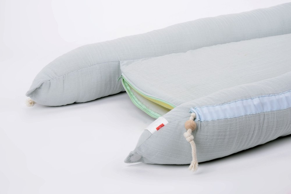 Kikadu Gniazdko Niemowlęce Muślin Bawełna Miętowe 0+