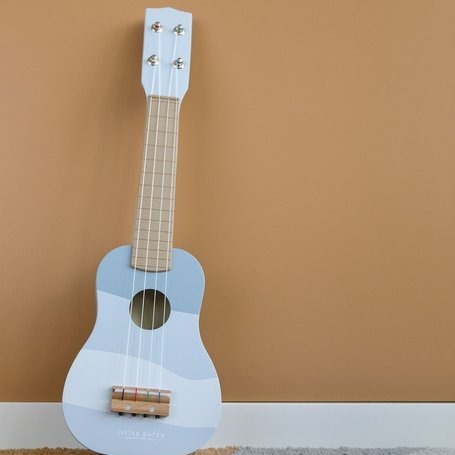 Little Dutch Gitara Błękitna Drewniana 18m+