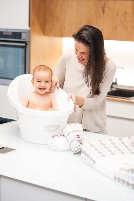 Shnuggle Wanienka z piankowym oparciem Slate Grey