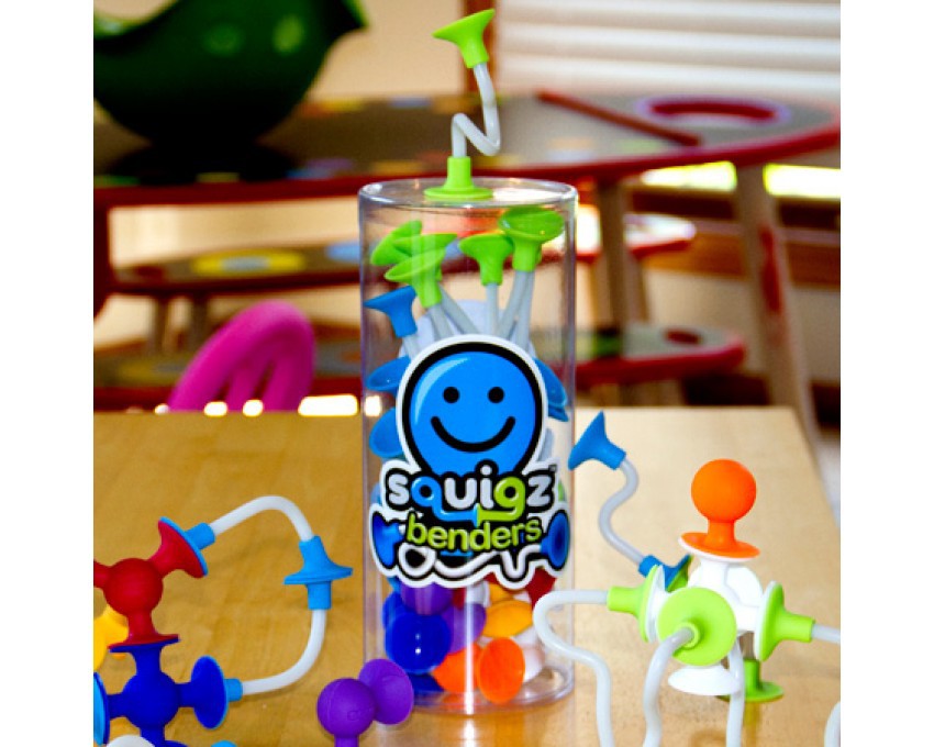 Fat Brain Toys Squigz Benders Mały Zestaw Przyssawki 1+