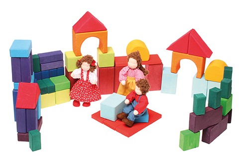 Grimms Kolorowe klocki geometryczne 60el 1+