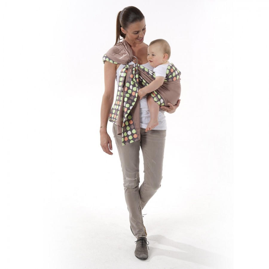 Babymoov Chusta z kółkiem do noszenia dziecka almonde 0+